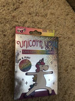 Unicorn yoga spin and play game