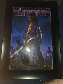Walking Dead poster framed