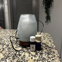 Humidifier With Lavender And Lilac Essential Oils