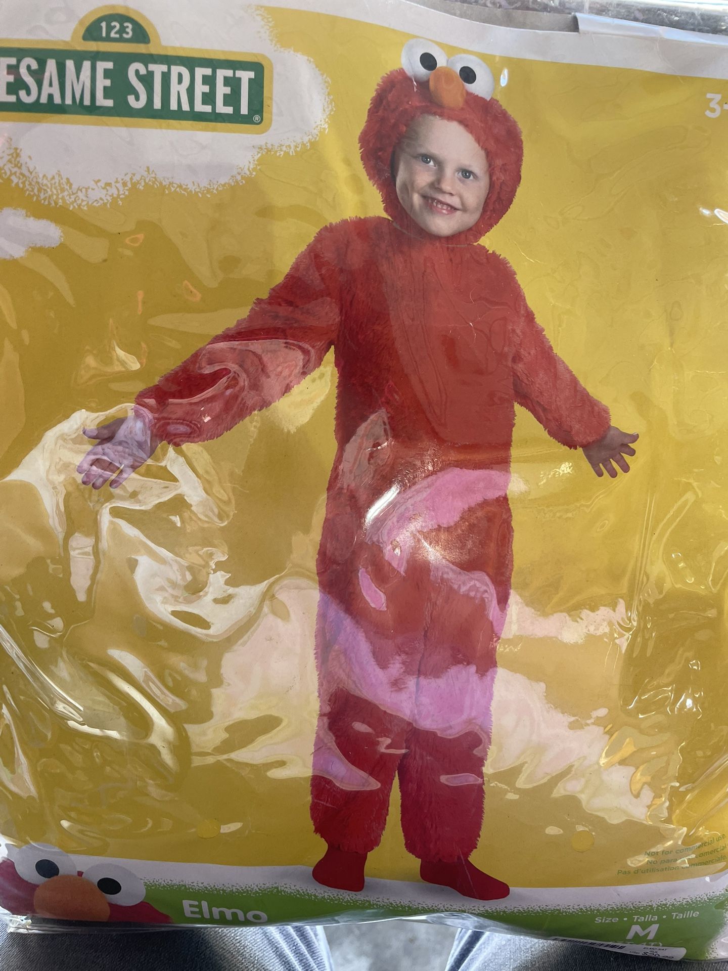 Elmo Costume Children 3T-4T