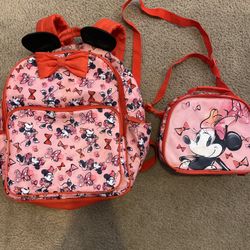 MINNIE BACKPACK +LUNCH BOX 