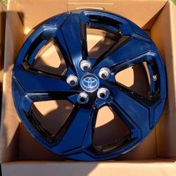 2024 LIKE NEW OEM BLACK TOYOTA SET OF 4 18" WHEELS FOR ANY RAV4 CAMRY AVALON HIGHLANDER SIENNA COROLLA CROSS CHR OR TACOMA OR ANY TOYOTA WITH 5LUGS 5X