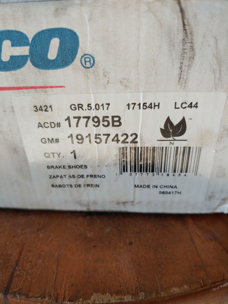 AC Delco Brake Shoes