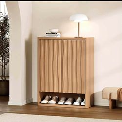 Large Shoe cabinet, Storage Cabinet - 2 Doors  Cabinet for Entryway, adjustable shelves G-12