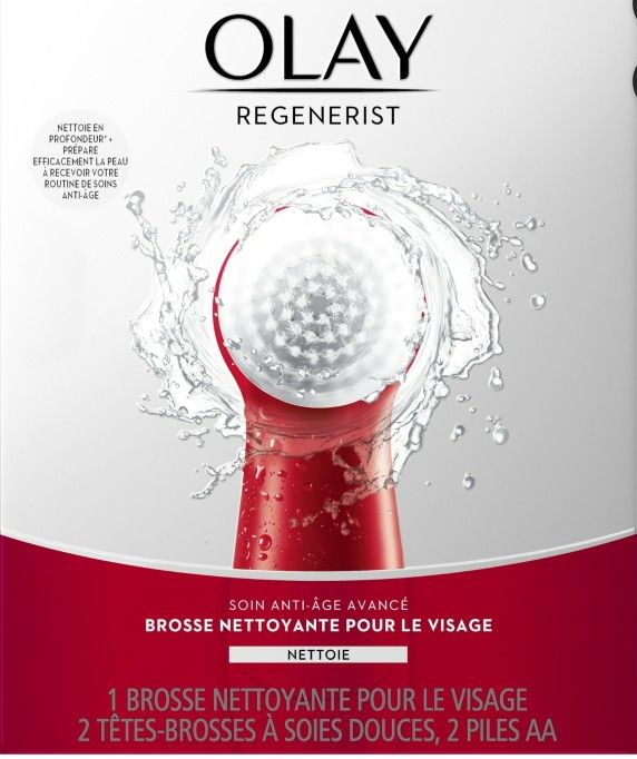 Olay Regenerist Face Cleansing Device Tool and 2 Brush Heads