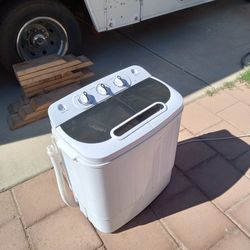 Mini Twin Tub Washing Machine 13lbs Capacity Portable Washer And Dryer
