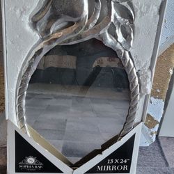 SILVER Unicorn Mirror 13 X 24 NEW