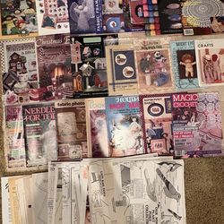 Miscellaneous craft books and patterns