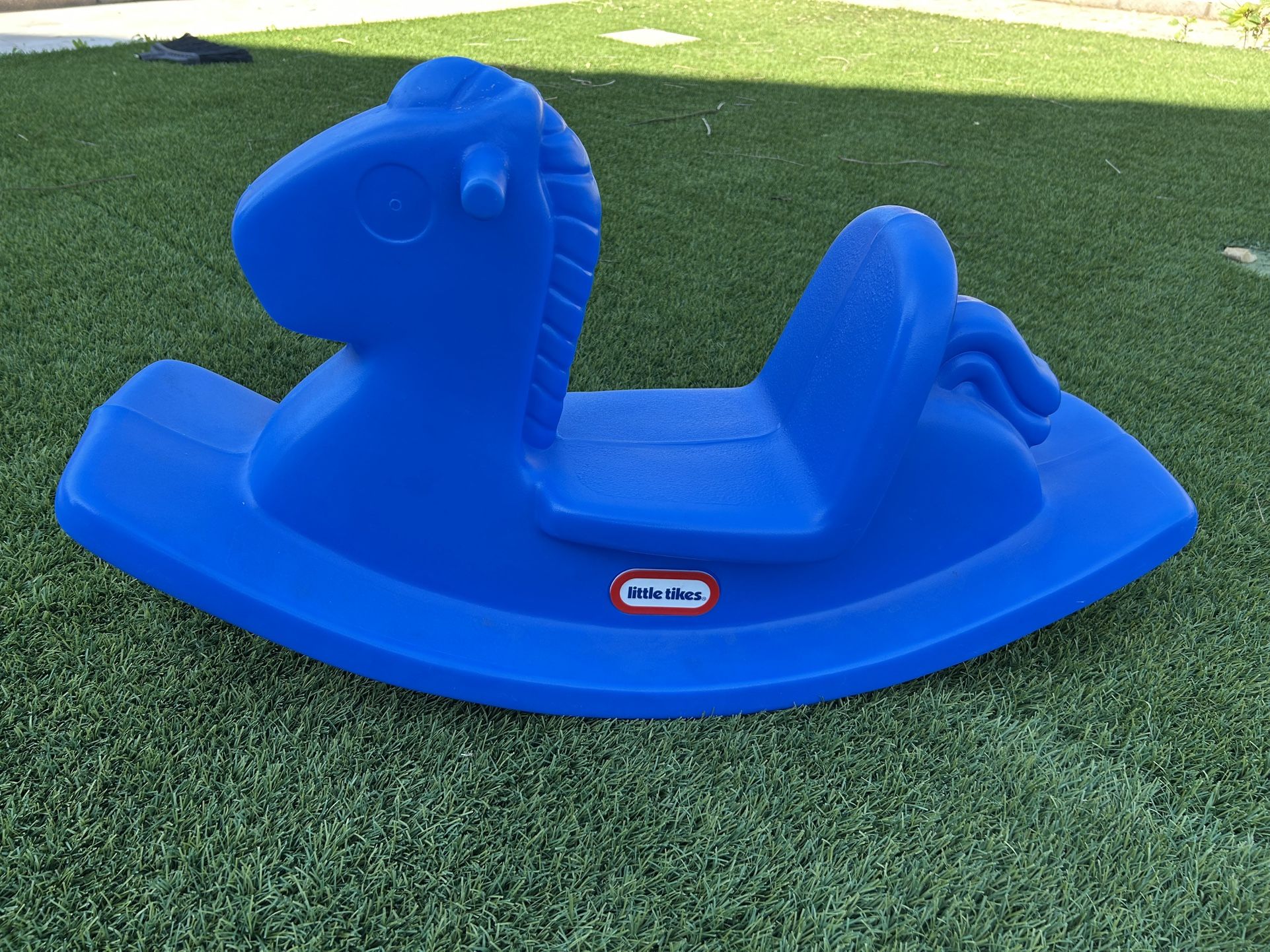 Little Tikes Rocking Horse Blue Swing Toy Indior And Outdoor Kids