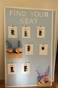 Seating Chart Sign
