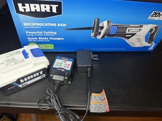 Hart Reciprocating Saw Cordless 20v New In Box With 4ah Battery & Charger
