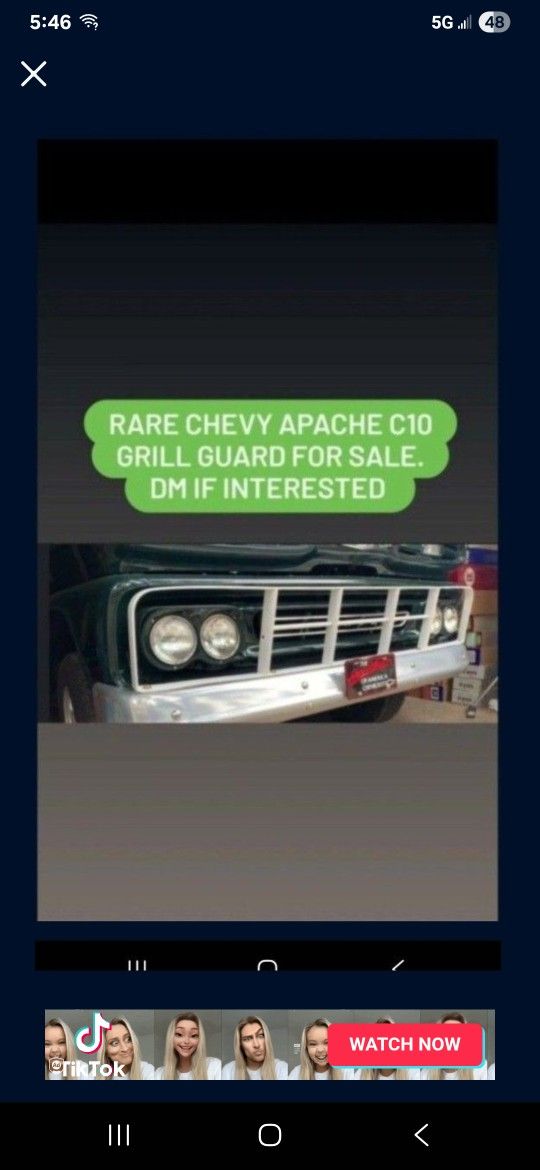 Chevy C10 Grill Cattle Guard Accessory