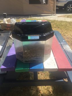 Hexagon Aquarium With Lid