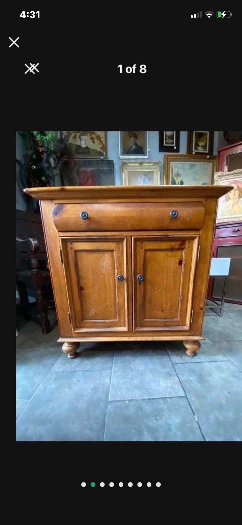 Antique Solid Wood Cabinet