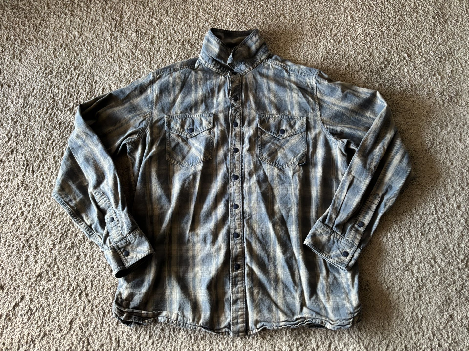 Men’s 5.11 Tactical Peak Plaid Button Down Long Sleeve Shirt