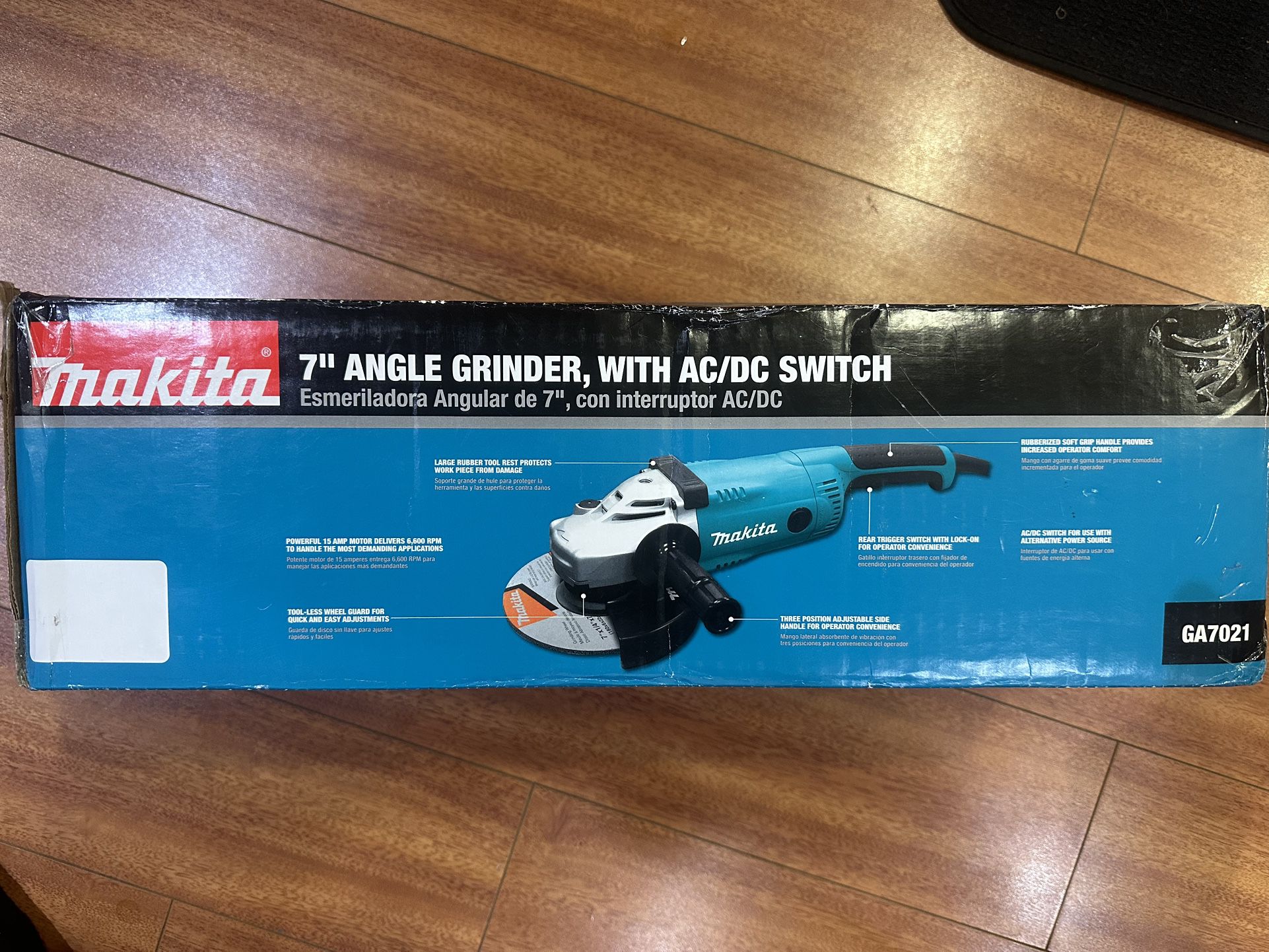 Brand New Makita 7 in. Angle Grinder With AC/DC Switch