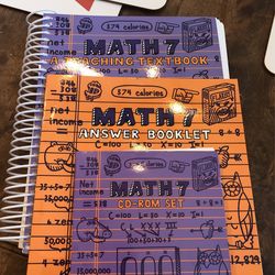Teaching Textbooks Math 7 Book answer book CD set
