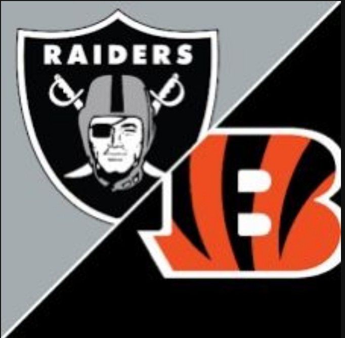 Amazing Raiders  Vs. Bengals Tickets 6 Rows from The Field! 11/21/21