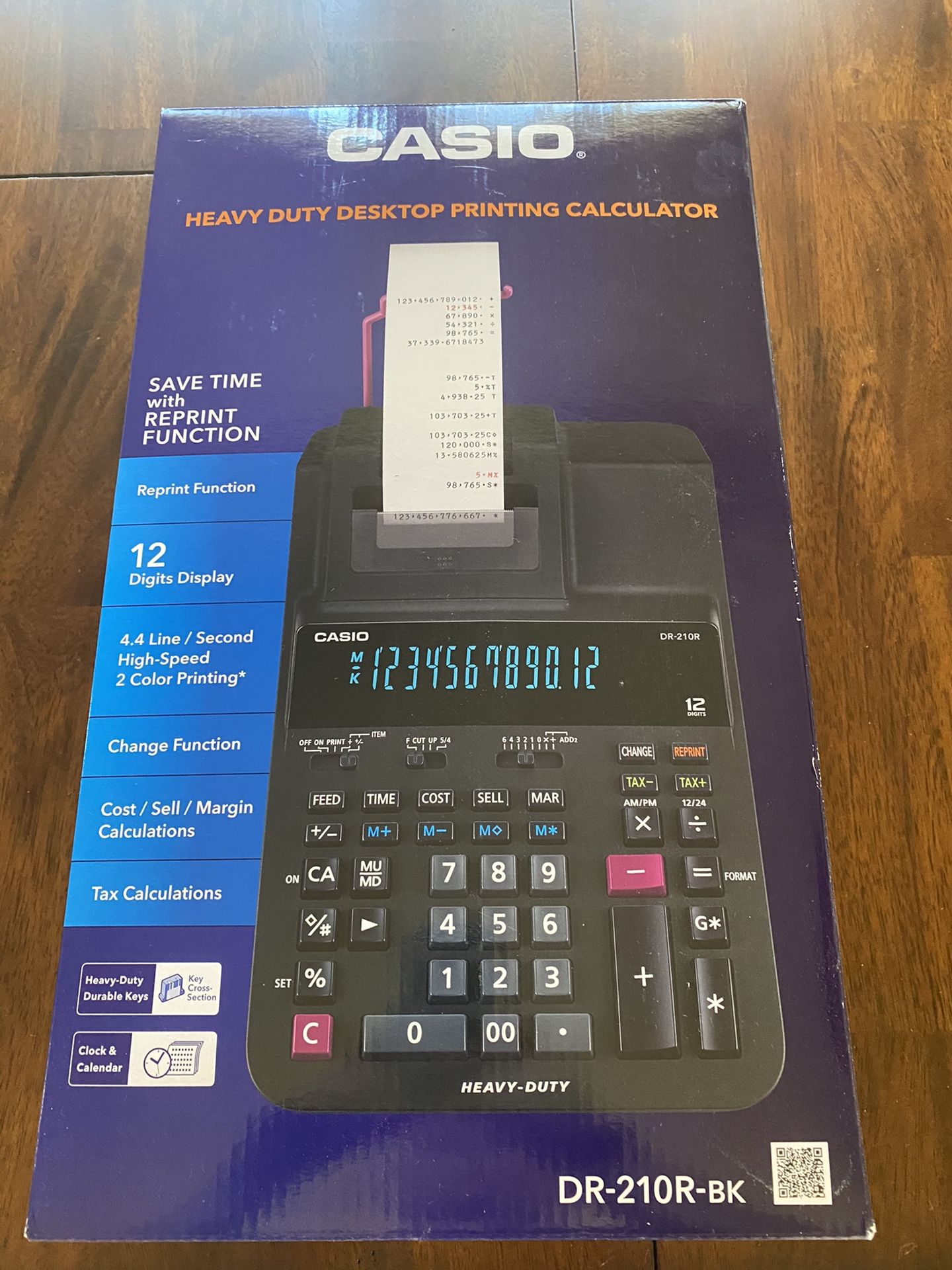 Brand new Casio adding machine (calculator) with ribbon