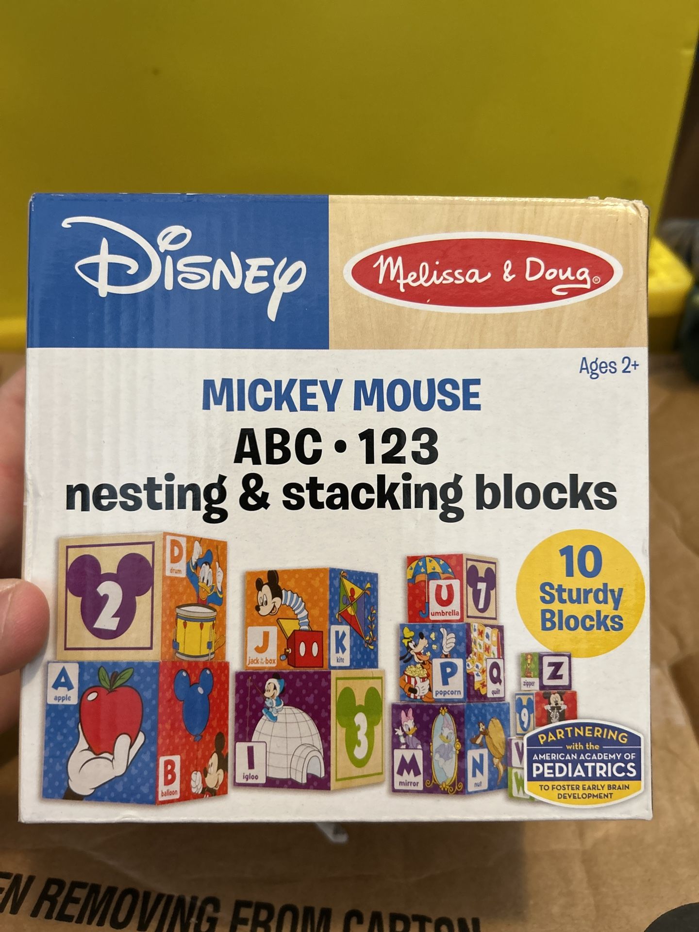 Melissa & Doug Alphabet Nesting & Stacking Cardboard Blocks
