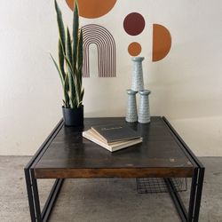 Rustic/Industrial Timbergirl Coffee Table - 35” x 35” x 16”
