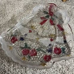 Mikasa Vintage Japan Christmas Bells Platter Dish Plate LIKE NEW - Vintage & collectibles