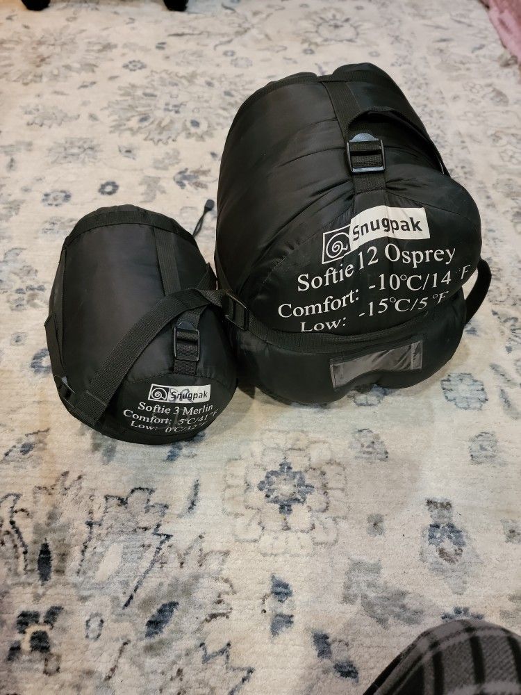 Snugpak Sleeping Bags. Softie 3 Merlin And Softie 12 Osprey