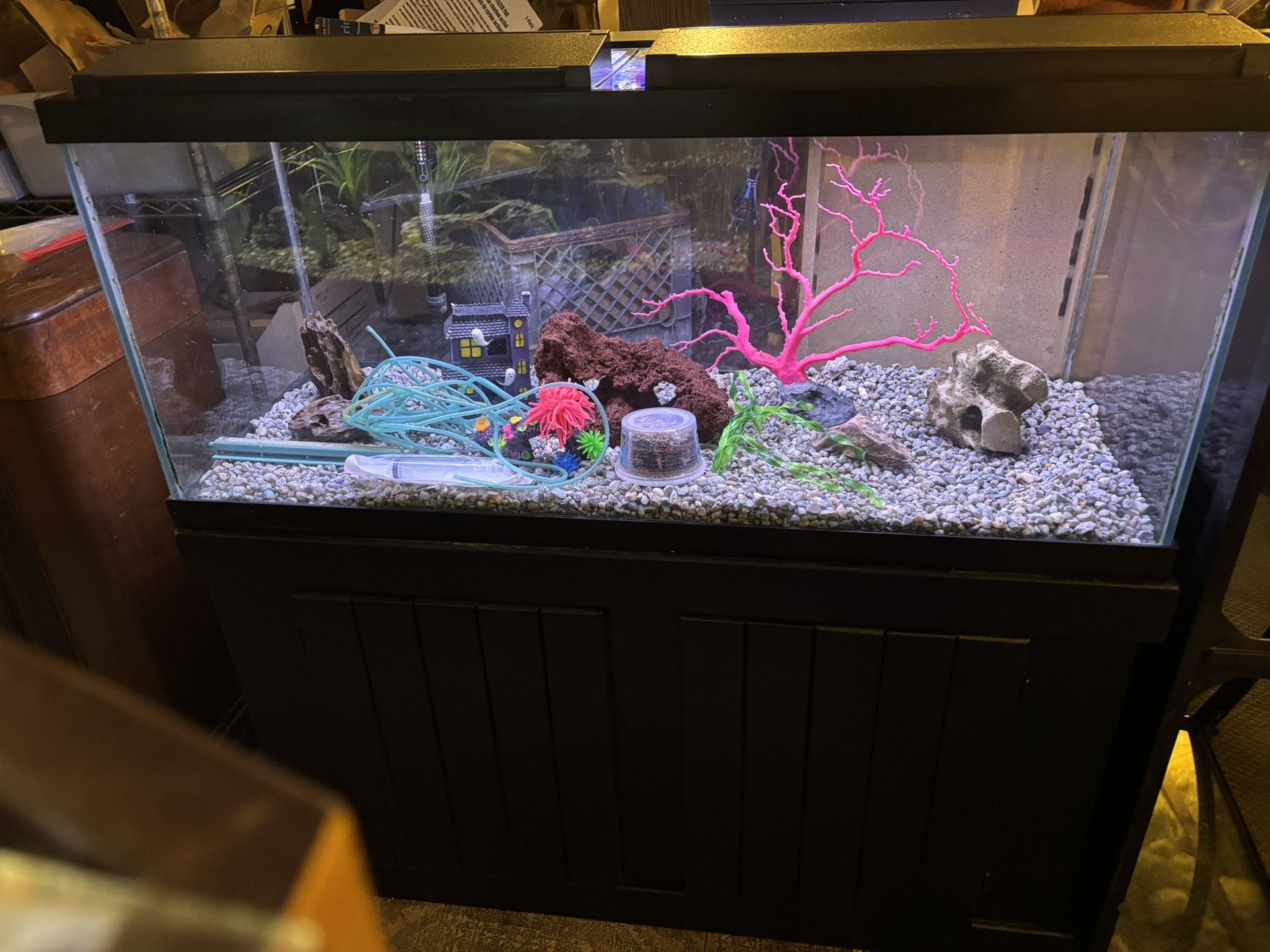 75 gallon aquarium and accessories