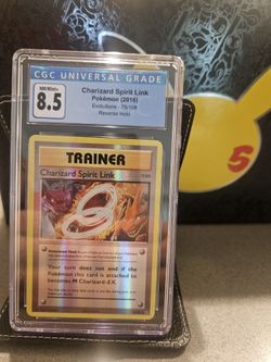 Charizard Spirit Link #75 Pokemon Evolutions CGC 8.5