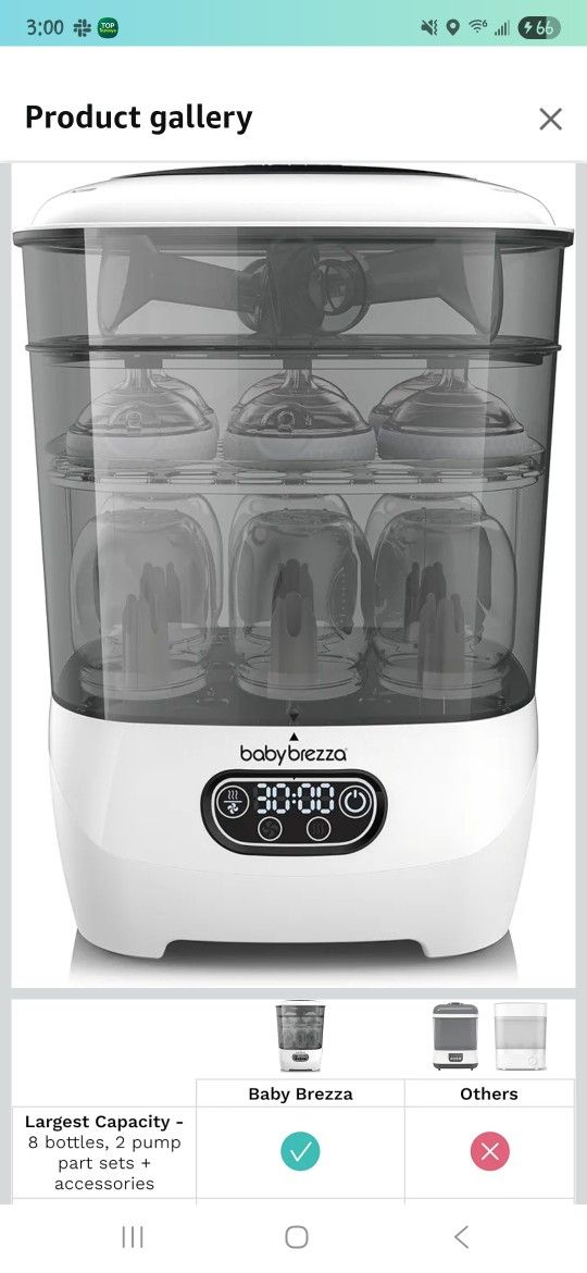 Baby Brezza Bottle Sterilizer & Dryer Advanced