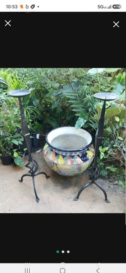 Iron Candleholders Set supersized