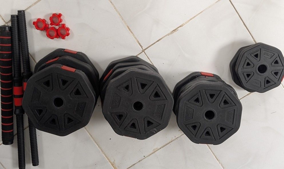 Adjustable Dumbbell & Barbell Set