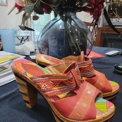 Elite by Corkys Keely slide sandal heel size 7