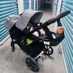 Baby Jogger City Select 2 Double Stroller + Graco Car seat And Base