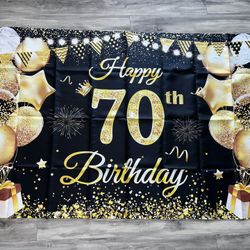 Birthday Backdrop For 70th Birthday 