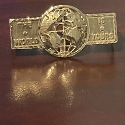 gold double finger ring