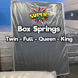 Box Springs King Queen Full Twin Box Spring 