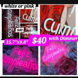 Feliz Cumpleaños LED Neon Signs For Sale, See All Images