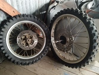 2004 honda cr85 wheel set cr 85