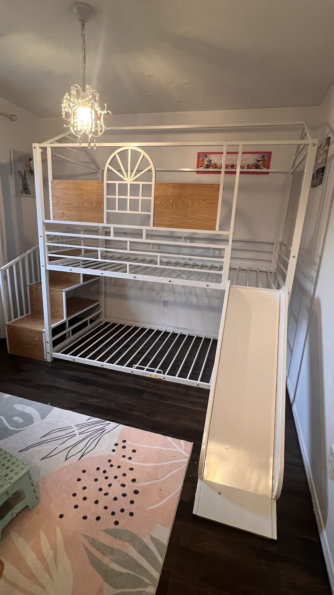 Bunk Bed With Slide and Stairs