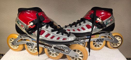 Luigino Victory Carbon Inline Speed Skates Men's Size 12 | Salomon S-Lab 4x100