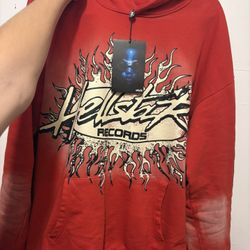 Men’s red hellstar hoodie