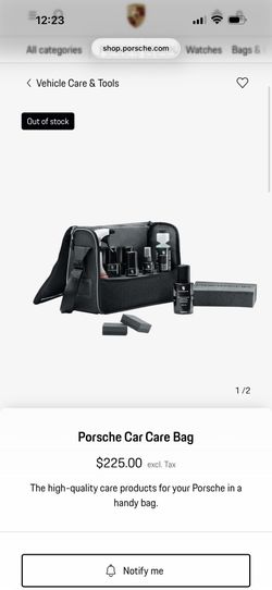 Porsche OEM Car Care Bag - Complete Set (Tequipment)