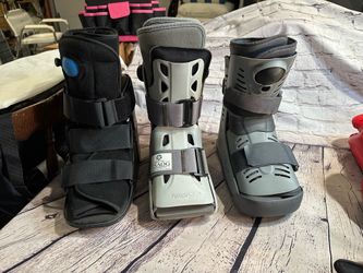 New and Used Short Walking Boots - Aircast TSAOG, Ossur and Form Fit - All Sizes * $20 Each * Price Is Firm *