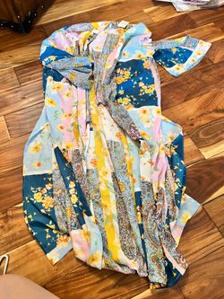 Women’s Cato pattern duster cardigan kimono. New! Size xl