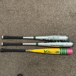 Easton 30/27, Easton 32/29, Victus 32/29. Used 1 year.