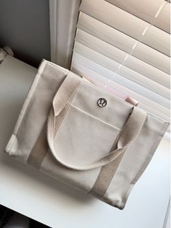 Lululemon Canvas Tote Bag