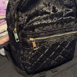 Forever 21 Black Fur Bookbag