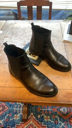 Black Leather Chelsea Boots