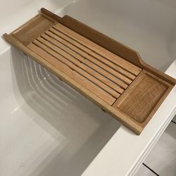 Luxury Oak Bathtub Tray - 30” x 10” spa caddy